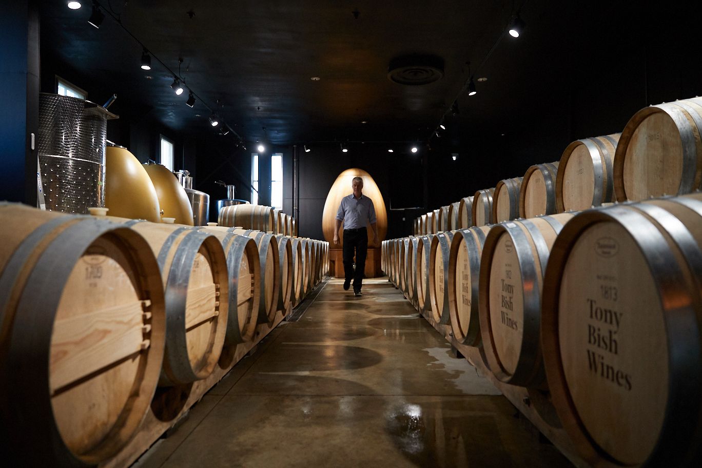 Tony Bish with Taransaud Barrels