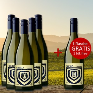 5+1 Set SHEILD Chardonnay 2021 - 1 Flasche GRATIS